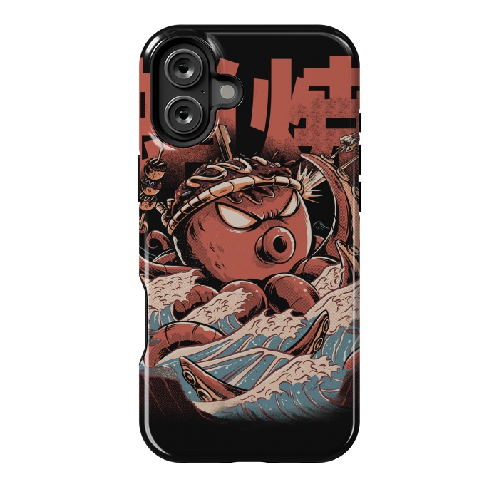 iPhone 16 Plus StrongFit Takoyaki Attack Black version by Ilustrata