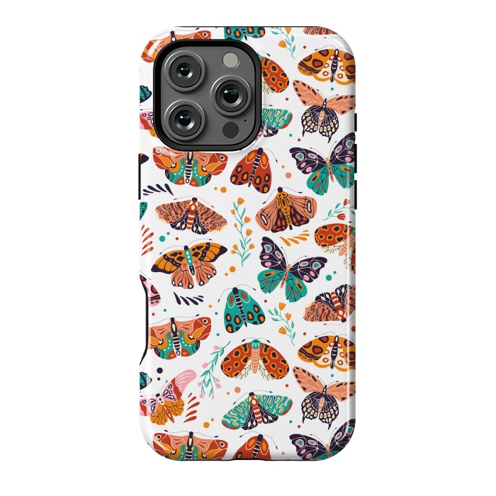 iPhone 16 Pro Max StrongFit Spring Butterflies Pattern 002 by Jelena Obradovic