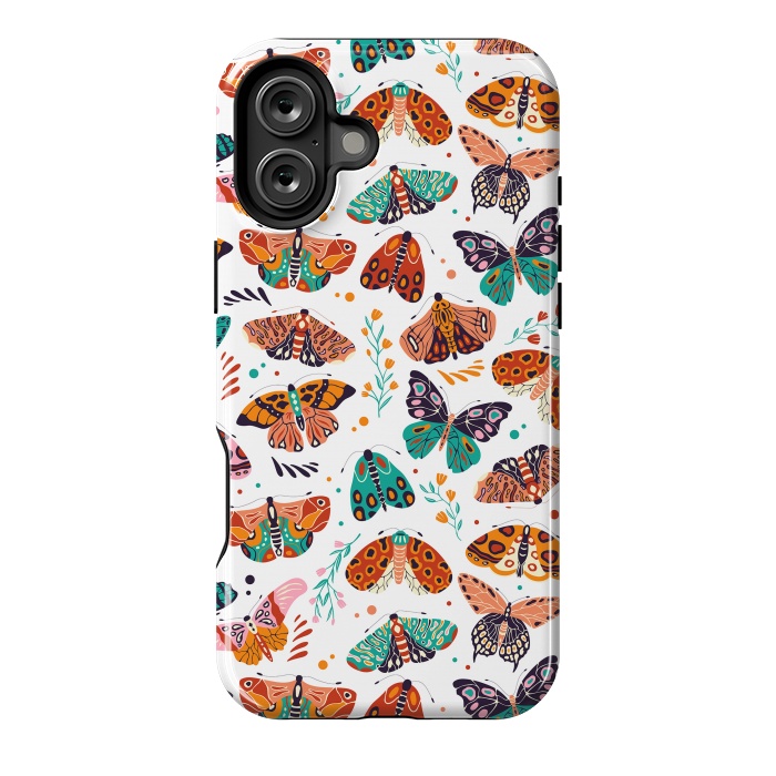 iPhone 16 Plus StrongFit Spring Butterflies Pattern 002 by Jelena Obradovic