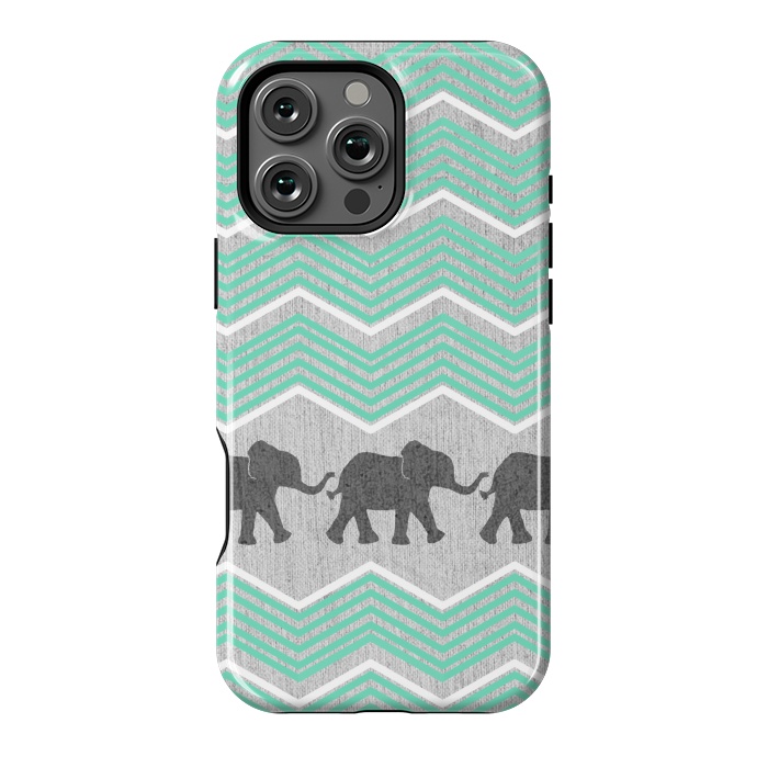 iPhone 16 Pro Max StrongFit Three Elephants by Tangerine-Tane