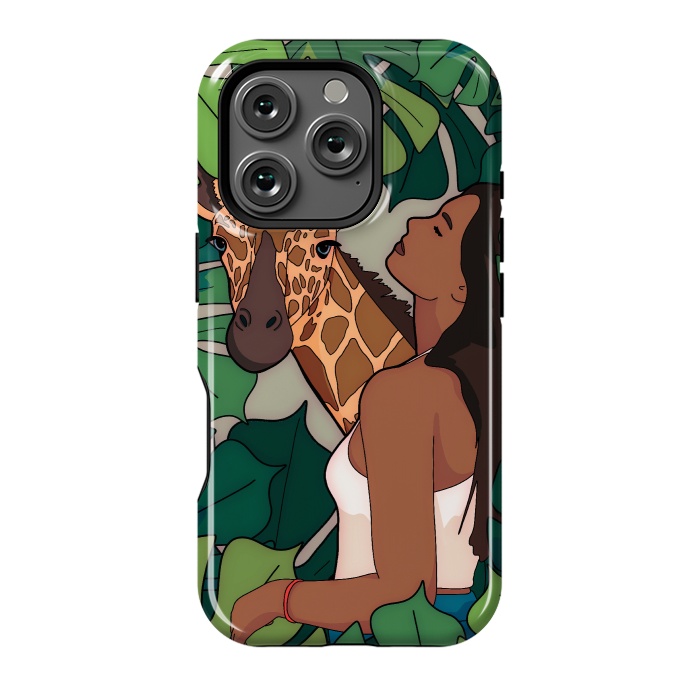 iPhone 16 Pro StrongFit The green jungle girl by Steve Wade (Swade)