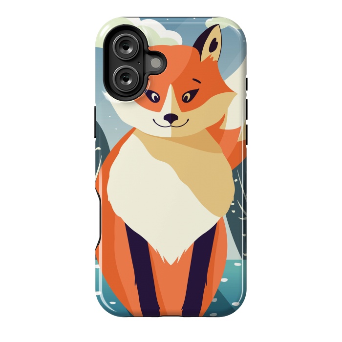 iPhone 16 Plus StrongFit Wildlife 006a Red Fox by Jelena Obradovic