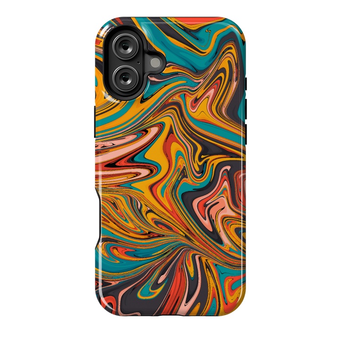 iPhone 16 Plus StrongFit Liquid colours 1  by Steve Wade (Swade)