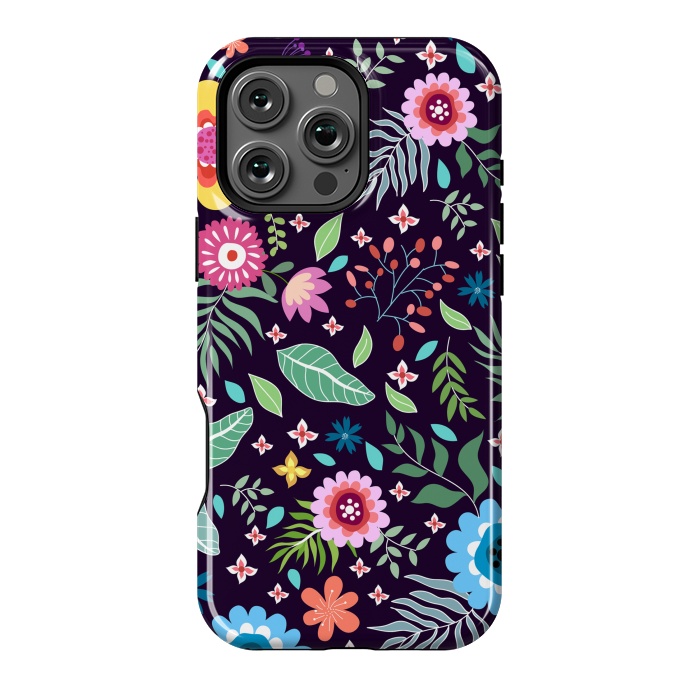 iPhone 16 Pro Max StrongFit Colourful Flowers by ArtsCase