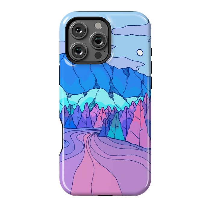 iPhone 16 Pro Max StrongFit The neon river by Steve Wade (Swade)