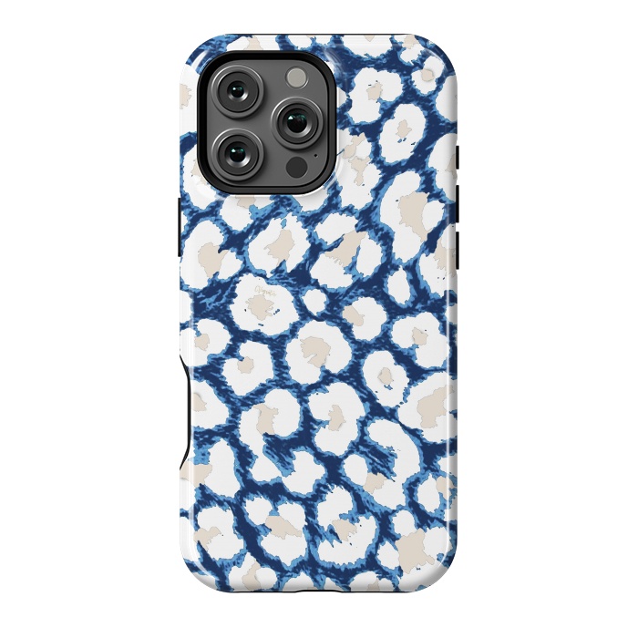 iPhone 16 Pro Max StrongFit Blue-Cream Cozy Surface by ''CVogiatzi.