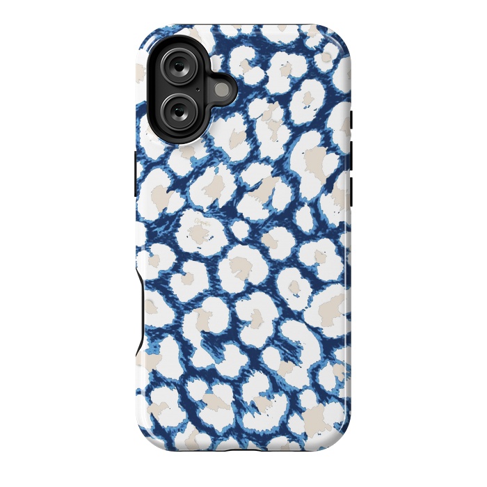 iPhone 16 Plus StrongFit Blue-Cream Cozy Surface by ''CVogiatzi.