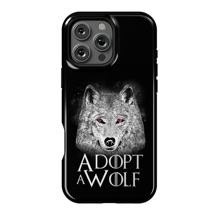 iPhone 16 Pro Max StrongFit Adopt a Wolf by eduely