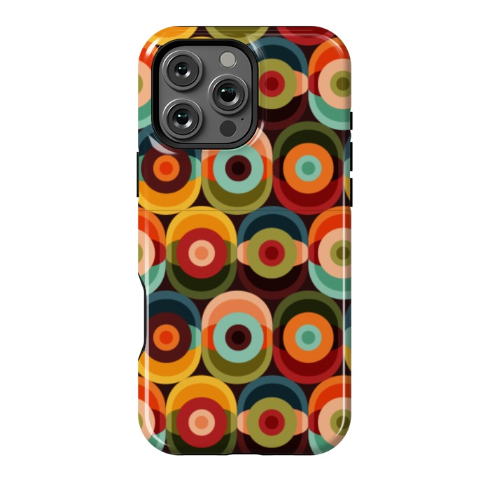 iPhone 16 Pro Max StrongFit geometrical groovy pattern 2  by MALLIKA