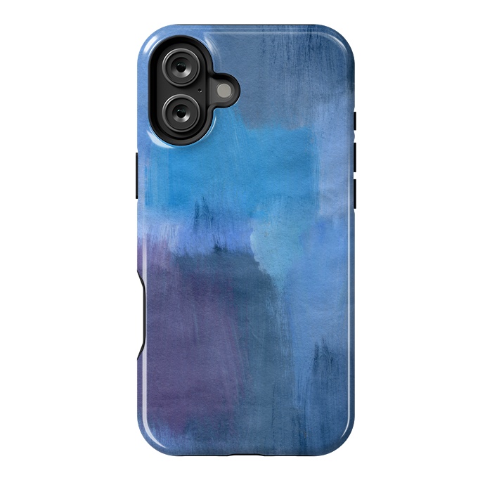 iPhone 16 Plus StrongFit Blue Ocean Abstract Painting by Nic Squirrell