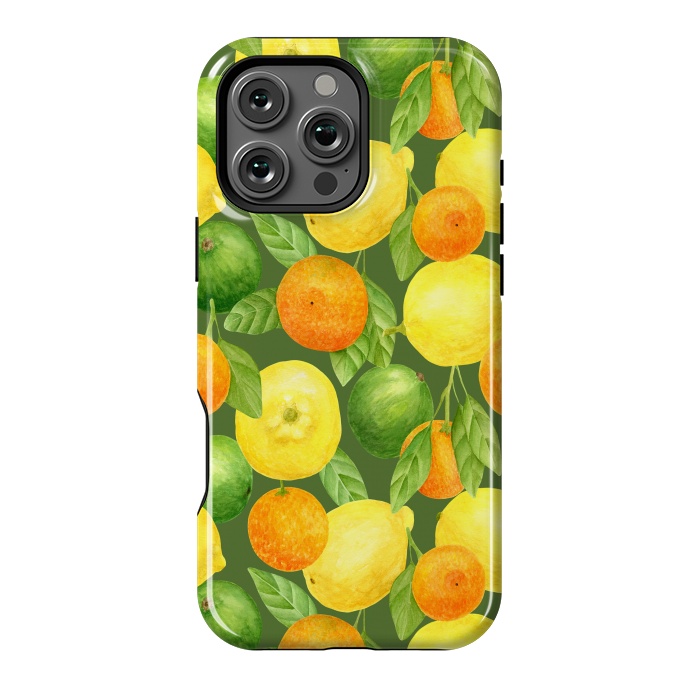 iPhone 16 Pro Max StrongFit summer fruits lemons and oranges by haroulita