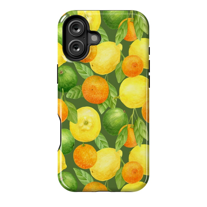 iPhone 16 Plus StrongFit summer fruits lemons and oranges by haroulita