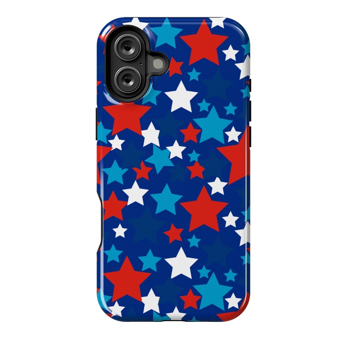 iPhone 16 Plus StrongFit patriotic stars  by haroulita