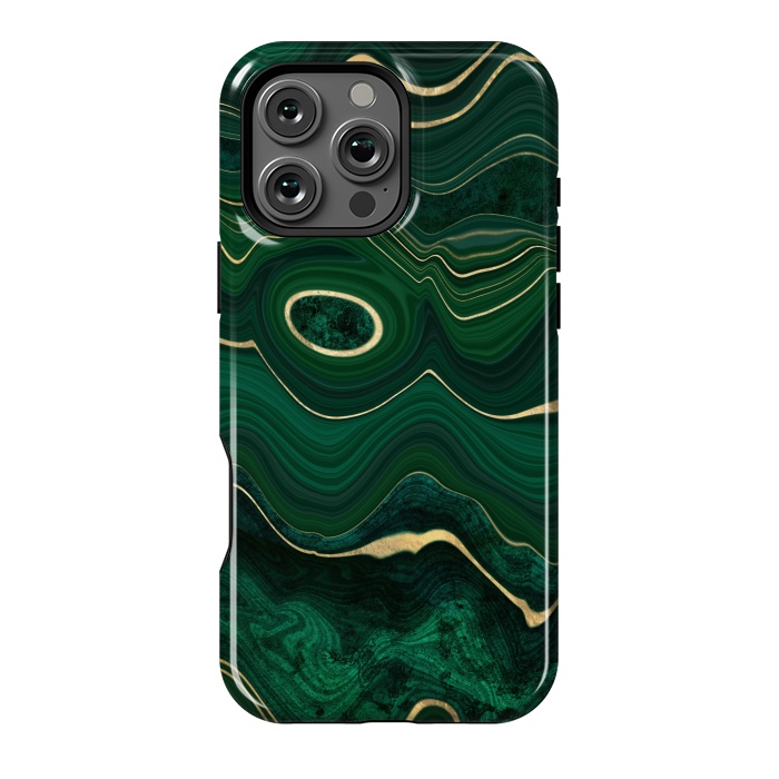 iPhone 16 Pro Max StrongFit malachite by haroulita