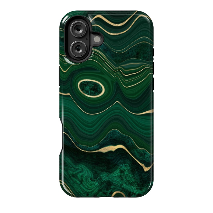 iPhone 16 Plus StrongFit malachite by haroulita