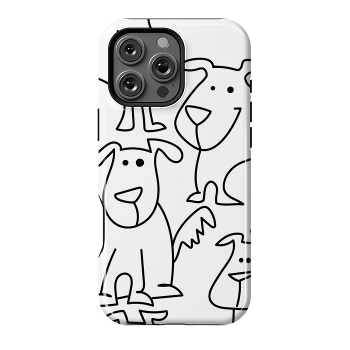 iPhone 16 Pro Max StrongFit doodle dogs by haroulita