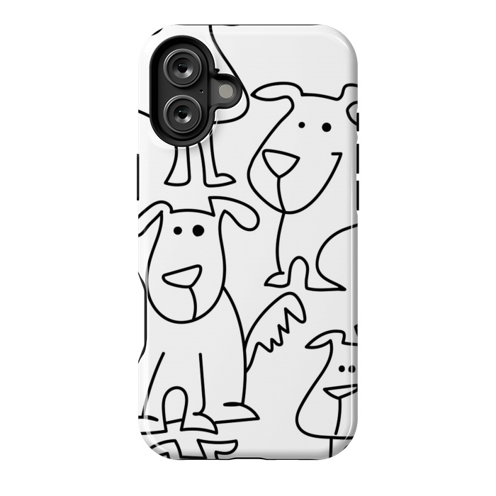 iPhone 16 Plus StrongFit doodle dogs by haroulita