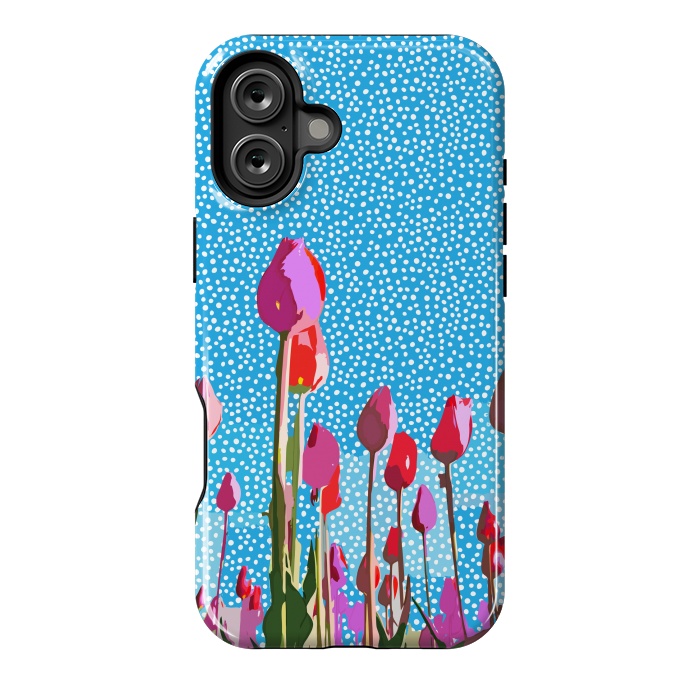 iPhone 16 Plus StrongFit Tiptoe through the tulips with me by Uma Prabhakar Gokhale