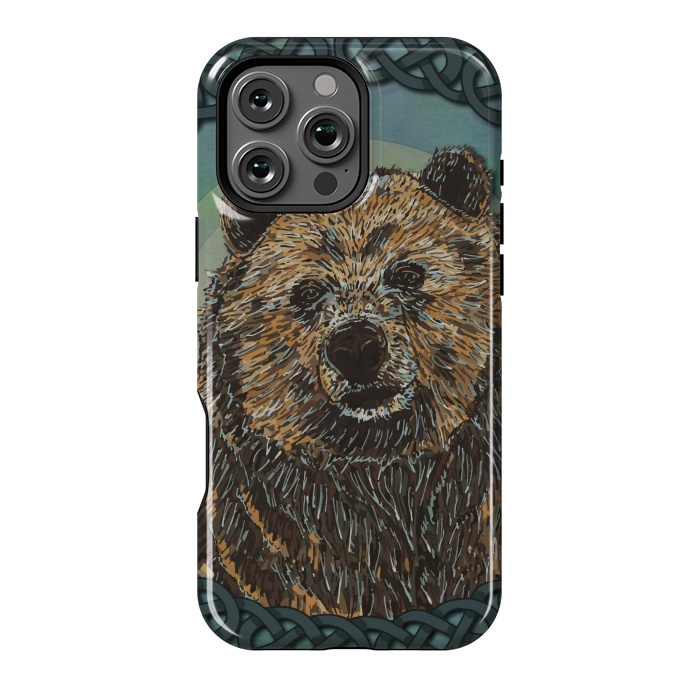 iPhone 16 Pro Max StrongFit Brown Bear by Lotti Brown