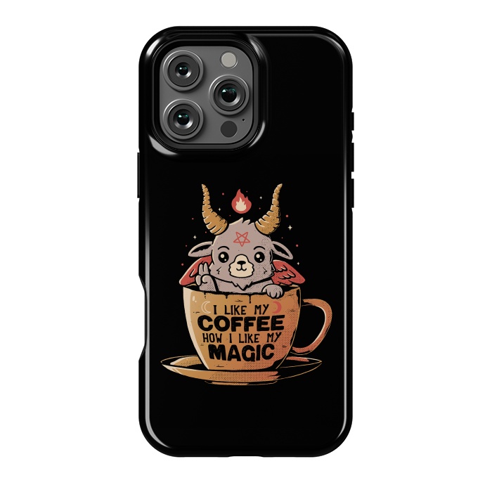 iPhone 16 Pro Max StrongFit Black Coffee by eduely