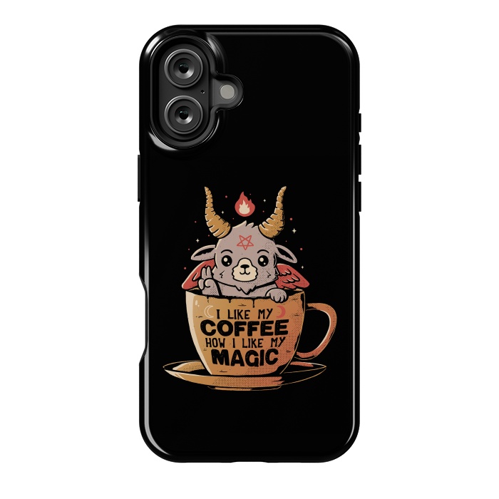 iPhone 16 Plus StrongFit Black Coffee by eduely