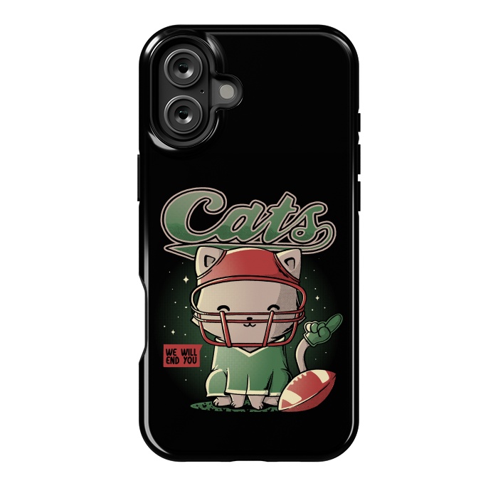 iPhone 16 Plus StrongFit Cats Football by eduely