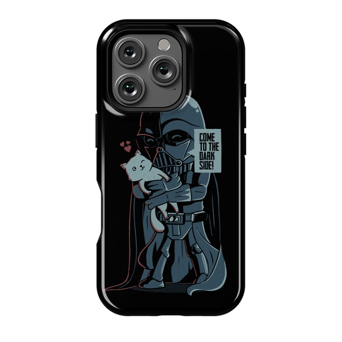 iPhone 16 Pro StrongFit Come to the Dark Side - Cute Cat by eduely