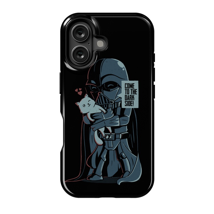 iPhone 16 StrongFit Come to the Dark Side - Cute Cat by eduely