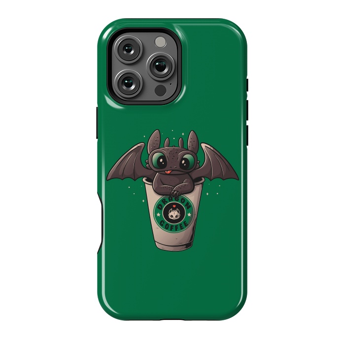 iPhone 16 Pro Max StrongFit Dragon Coffee by eduely