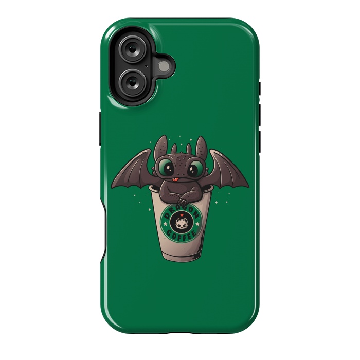 iPhone 16 Plus StrongFit Dragon Coffee by eduely