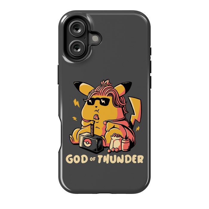 iPhone 16 Plus StrongFit God of Thunder  by eduely