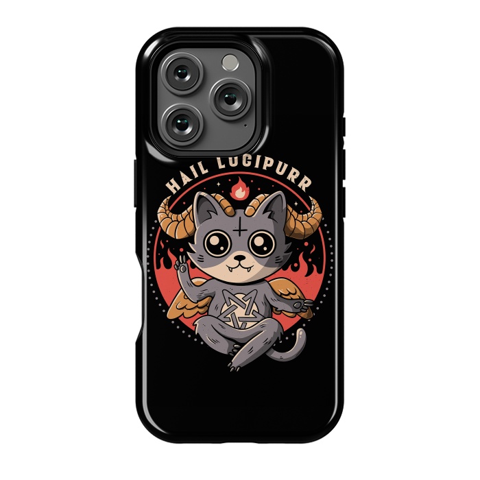 iPhone 16 Pro StrongFit Hail Lucipurr by eduely