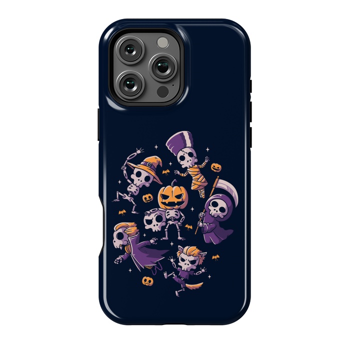 iPhone 16 Pro Max StrongFit Halloween Skulls by eduely