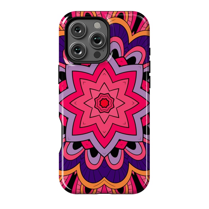 iPhone 16 Pro Max StrongFit Mandala Pattern Purple by ArtsCase