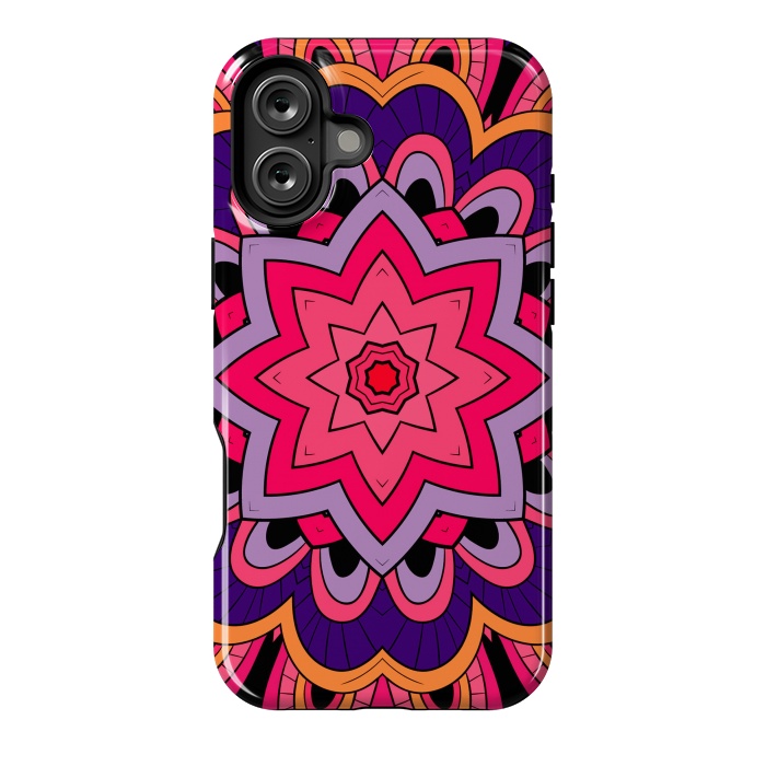 iPhone 16 Plus StrongFit Mandala Pattern Purple by ArtsCase