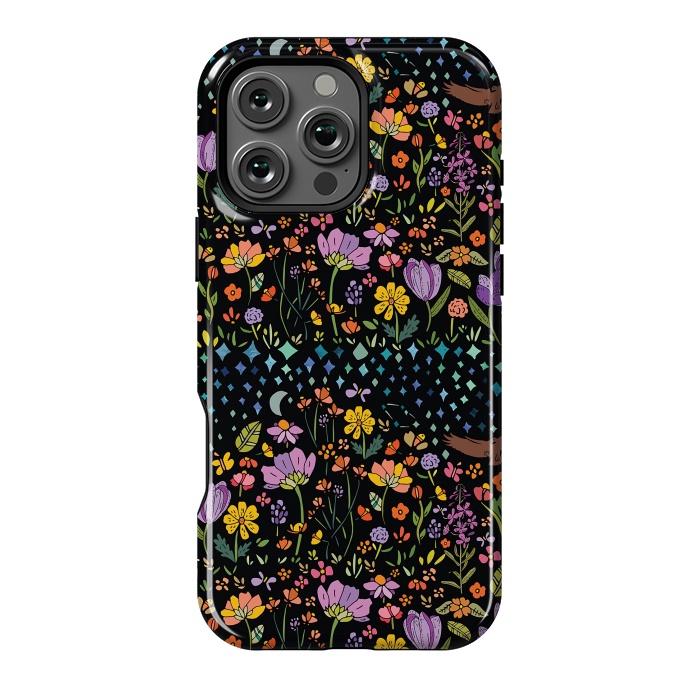 iPhone 16 Pro Max StrongFit Whimsical Night Forest by Pom Graphic Design