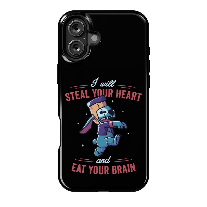 iPhone 16 Plus StrongFit I Will Steal Your Heart And Eat Your Brain by eduely