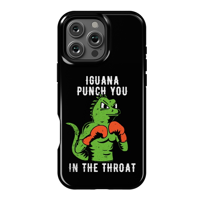 iPhone 16 Pro Max StrongFit Iguana Punch You by eduely