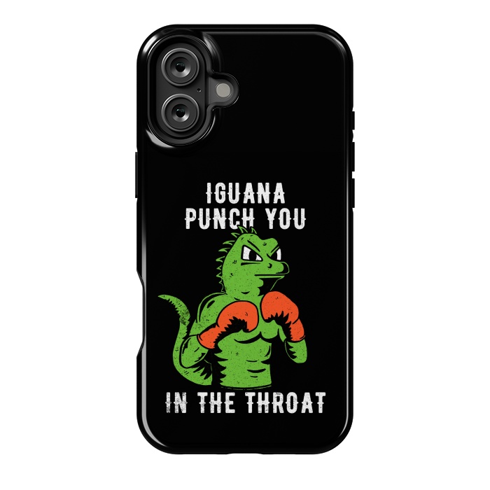 iPhone 16 Plus StrongFit Iguana Punch You by eduely