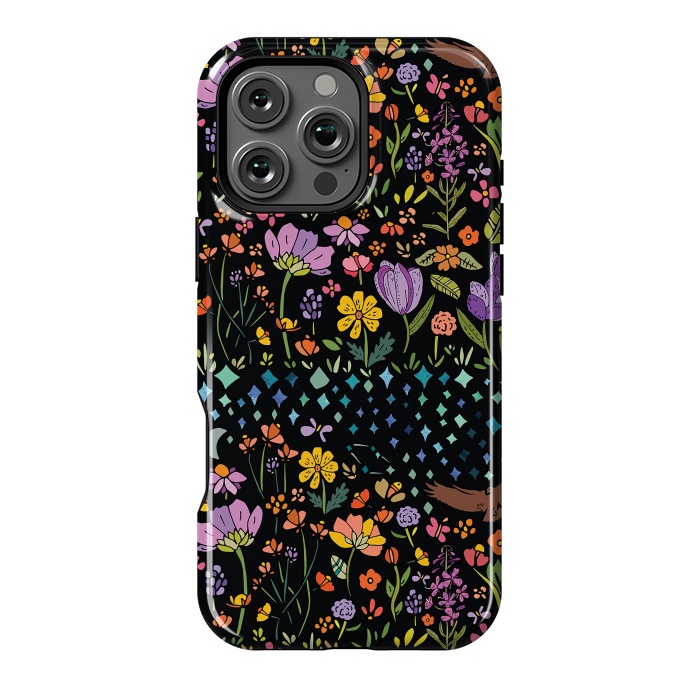 iPhone 16 Pro Max StrongFit Whimsical Night Forest II by Pom Graphic Design