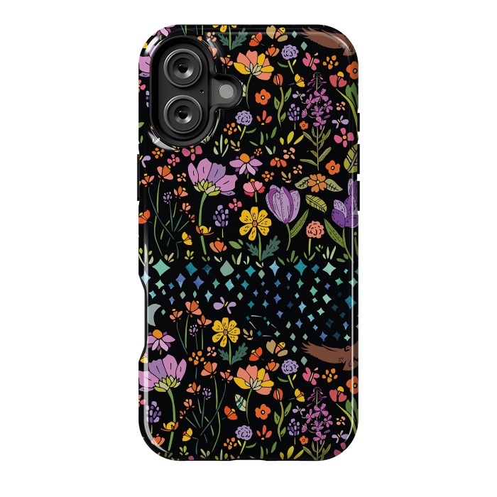 iPhone 16 Plus StrongFit Whimsical Night Forest II by Pom Graphic Design