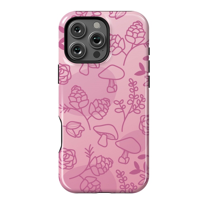 iPhone 16 Pro Max StrongFit Flores Rosa by daivos