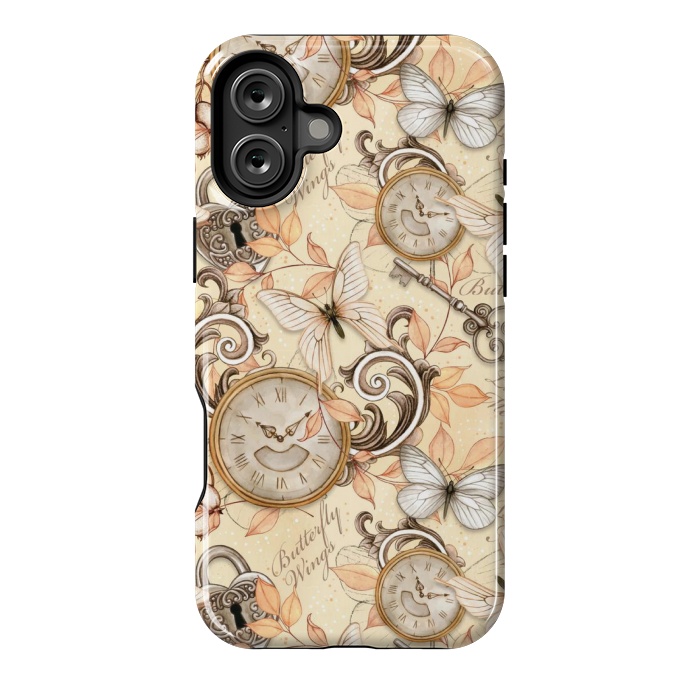 iPhone 16 Plus StrongFit aesthetic butterfly pattern by MALLIKA