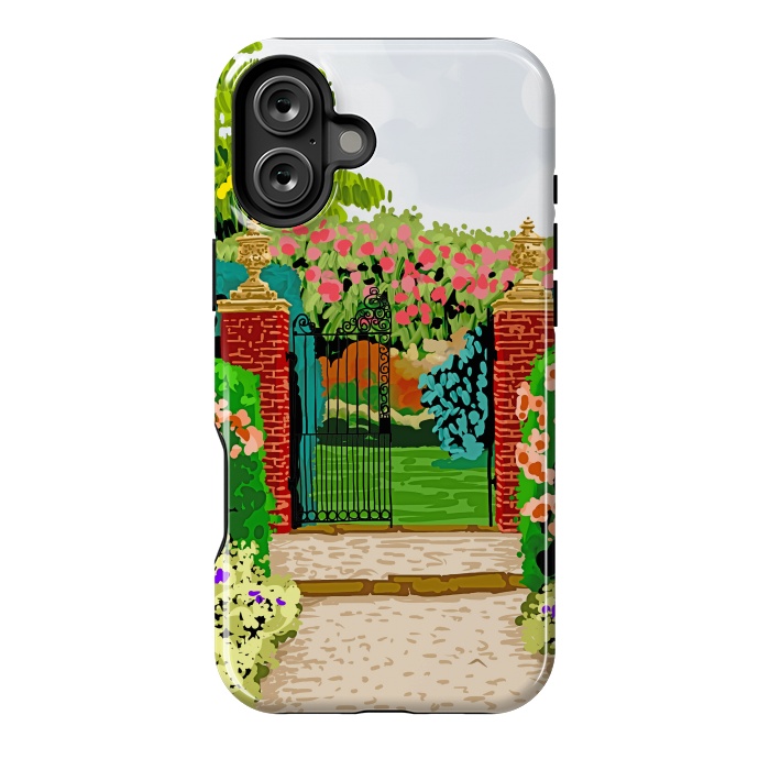 iPhone 16 Plus StrongFit Gated Garden by Uma Prabhakar Gokhale