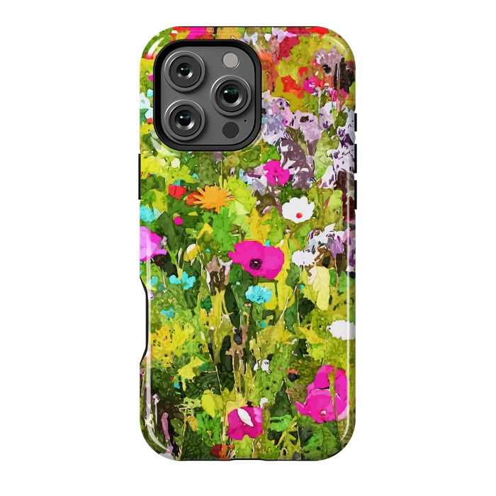 iPhone 16 Pro Max StrongFit Meadow Flowers by Uma Prabhakar Gokhale