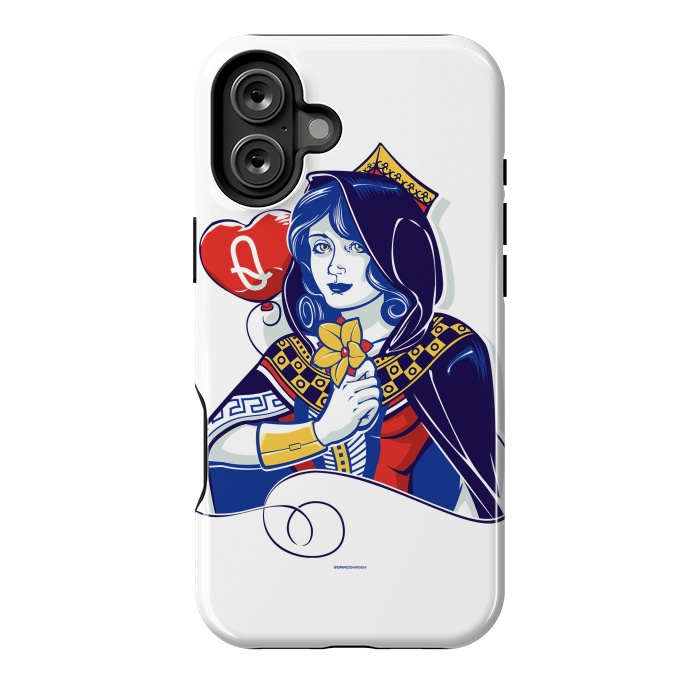 iPhone 16 Plus StrongFit Queen of hearts by Draco