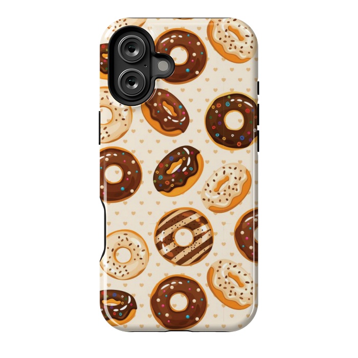 iPhone 16 Plus StrongFit chocolate donut love by MALLIKA