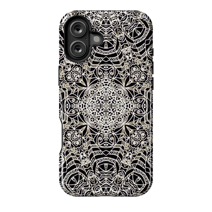 iPhone 16 Plus StrongFit Mehndi Ethnic Style G419 by Medusa GraphicArt