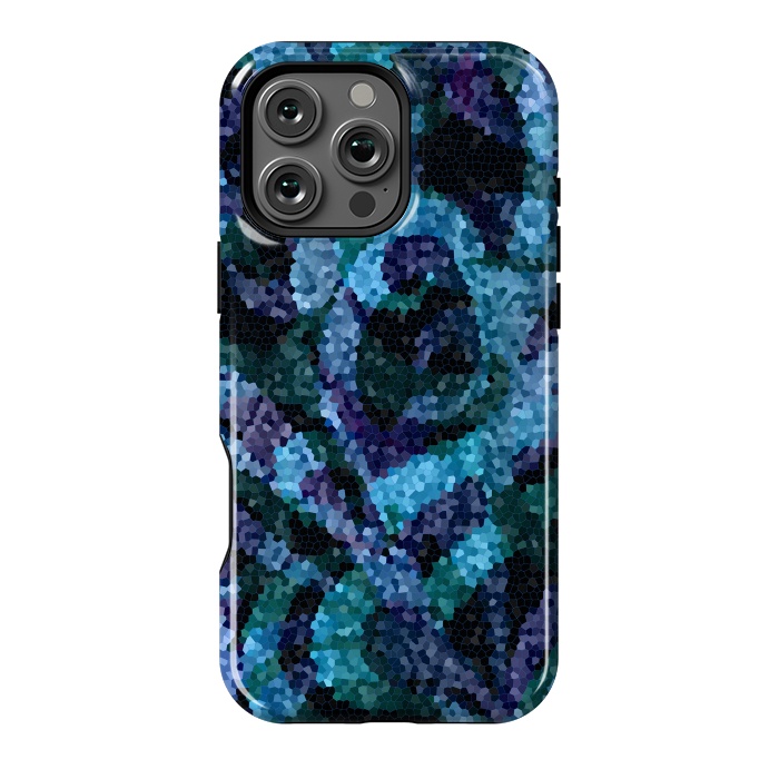 iPhone 16 Pro Max StrongFit Mosaic Floral Abstract G21B by Medusa GraphicArt