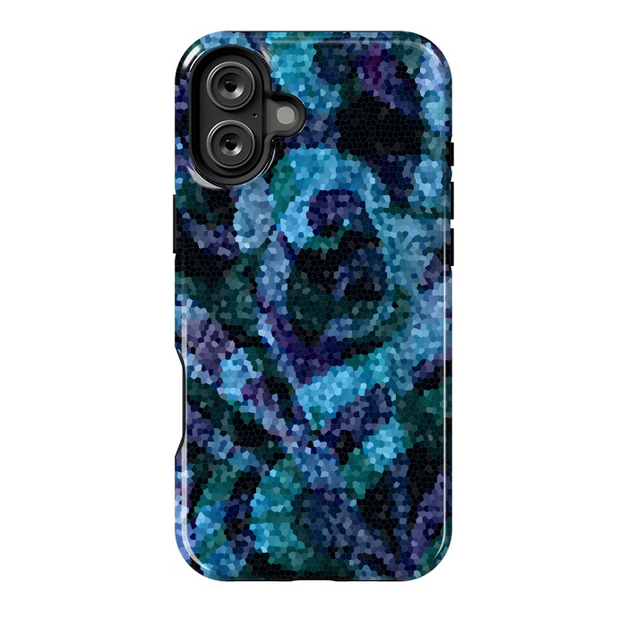 iPhone 16 Plus StrongFit Mosaic Floral Abstract G21B by Medusa GraphicArt